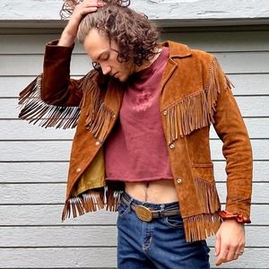 SIMCO Distinctive Leather Fashions fringe leather jacket